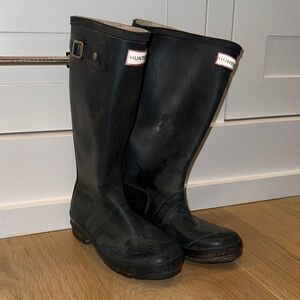 Hunter Kids Original Dark Navy Wellington Rain Boots US Size 4B/5G, EU 35/36